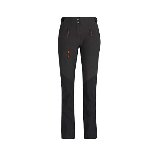 Mammut courmayeur so pants women | pantaloni softshell slim elasticizzati da donna per escursioni | nero, taglia 42