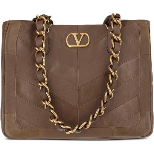 Florence Ital. Shopper Vera Pelle Donna Borsa a Tracolla Patchwork Colorato