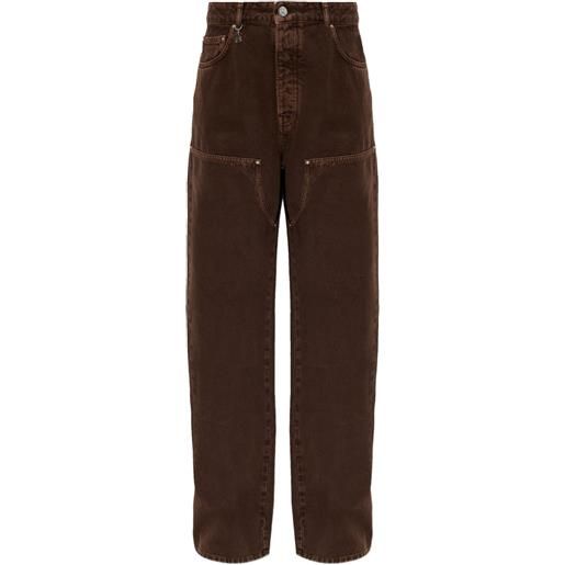 AMIRI jeans con logo - marrone