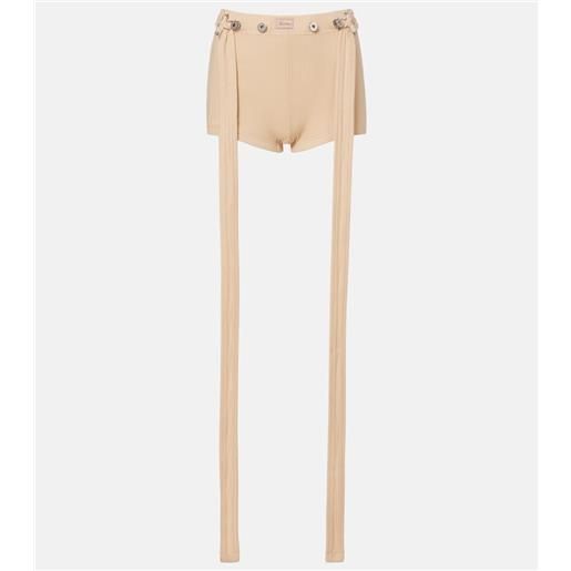 Jean Paul Gaultier shorts in cotone a coste