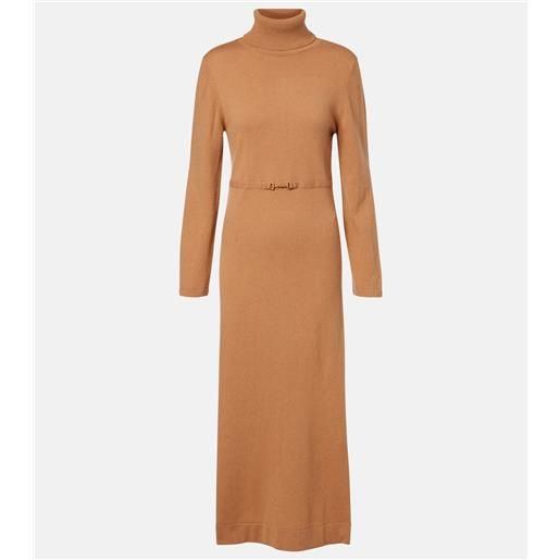 Rixo abito midi elliette in lana e cashmere