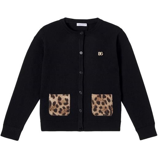 Dolce&Gabbana Kids cardigan in lana vergine