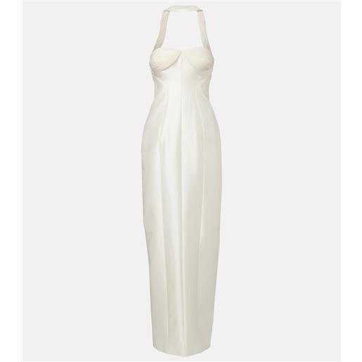 Danielle Frankel bridal - abito bustier lette in lana e seta