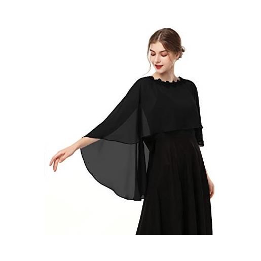 Hotshawl chiffon cape001 scialle di pashmina, rosa, taglia unica donna