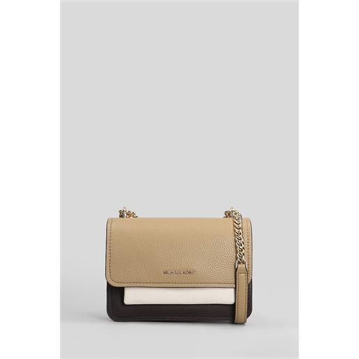 Michael Kors borsa a spalla claire in pelle beige