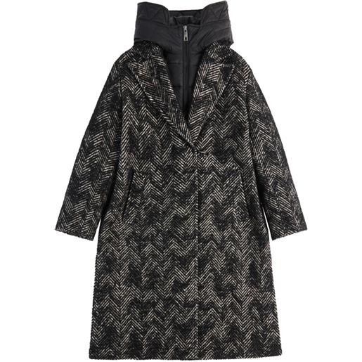 Fay cappotto con cappuccio - nero