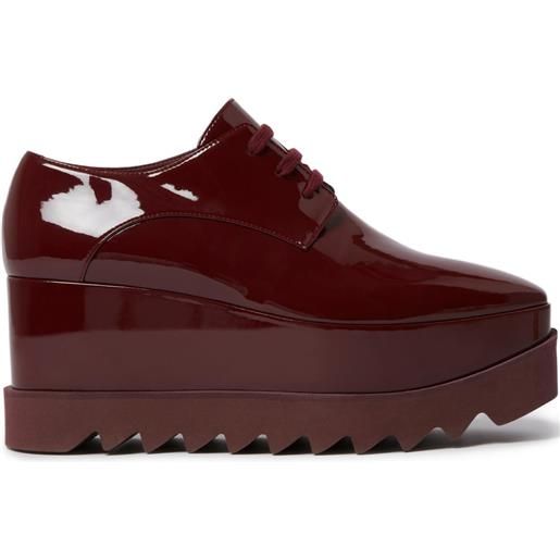 Stella McCartney oxford elyse shiny 80mm - rosso