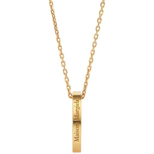 Maison Margiela collana con pendente ad anello - oro