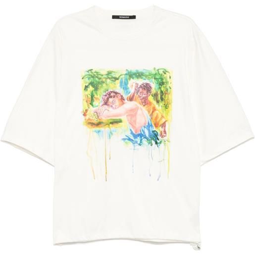 SONGZIO t-shirt youth aquarelle dolman - toni neutri