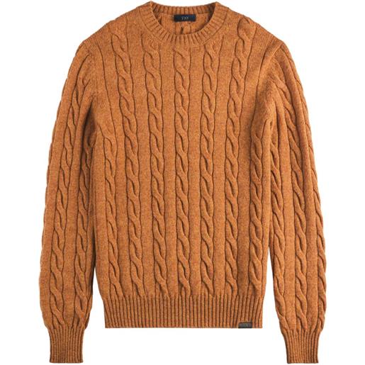 Fay maglione girocollo - arancione