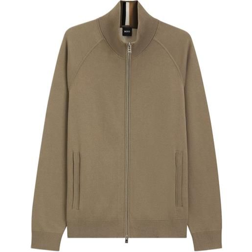 BOSS cardigan con zip - toni neutri
