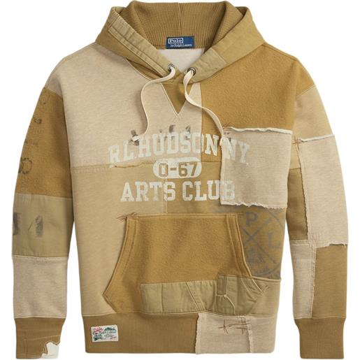 Polo Ralph Lauren felpa con design patchwork - toni neutri
