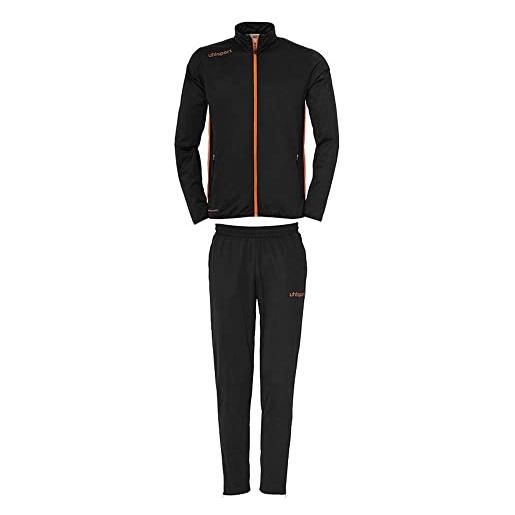 Uhlsport Pantaloncini Lunghi Essential – Da Allenamento Con Tasche E Logo Ricamato (Nero, Blu)