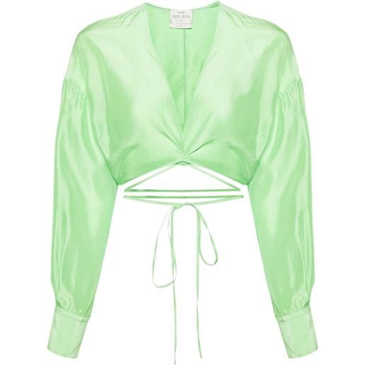 Forte Forte blusa crop - verde