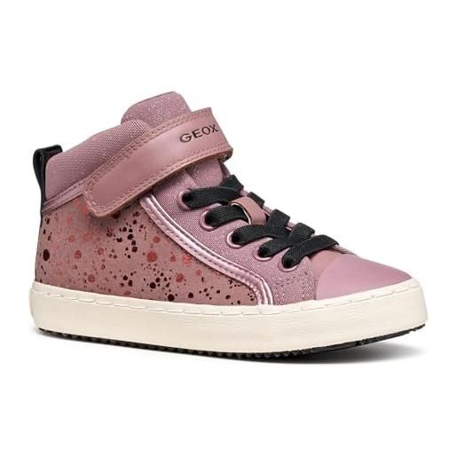 Scarpe Geox J Loftus Girl A: Ginnastica Bambina In Lt Ivory/Silver, Taglia 29 EU