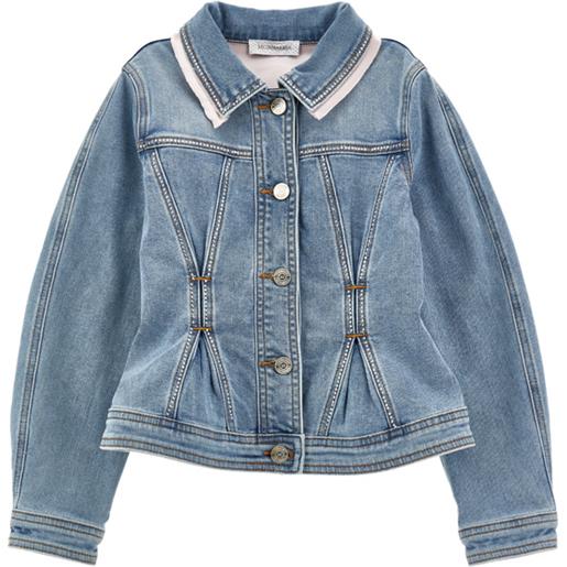 Monnalisa giacca denim strass