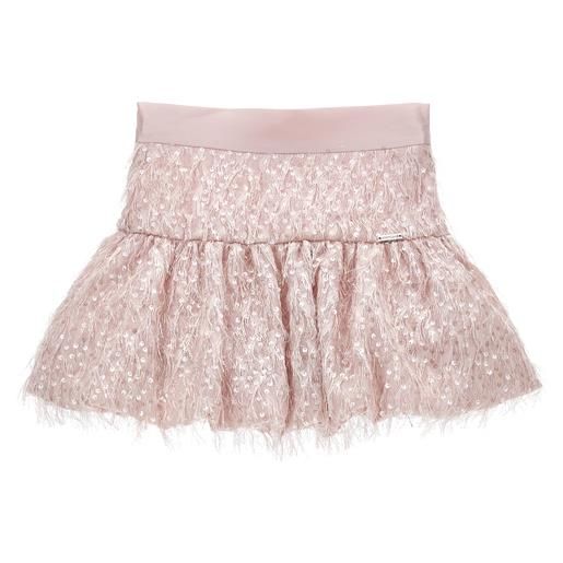 Monnalisa gonna paillettes e piume
