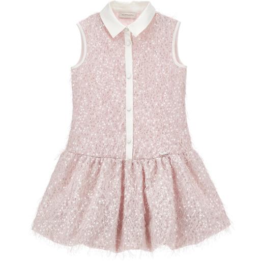 Monnalisa abito pailettes e piume