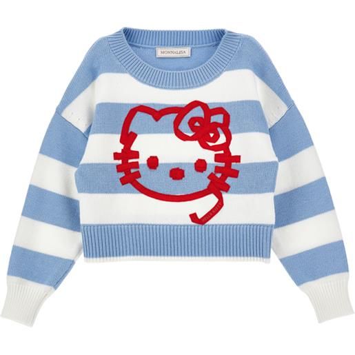 Monnalisa maglia hello kitty righe