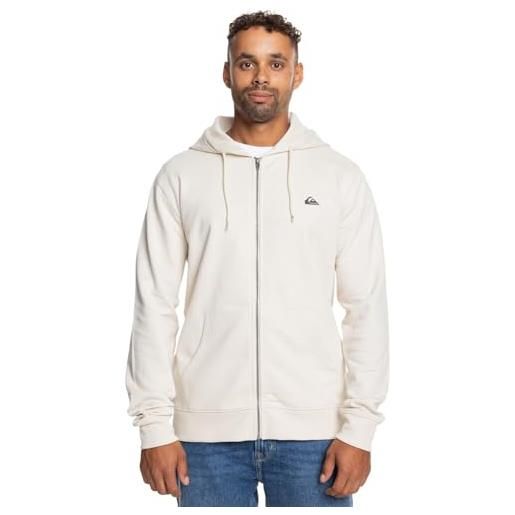 Quiksilver basic - felpa a maniche lunghe con cerniera integrale da uomo