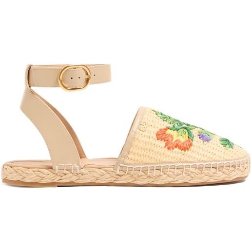 Valentino Garavani espadrilles bribri con ricamo - toni neutri