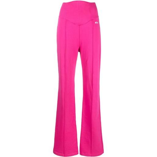 Chiara Ferragni pantaloni svasati a vita alta - rosa