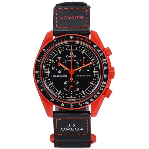 Swatch x Swatch orologio speedmasters moonSwatch 42mm - nero