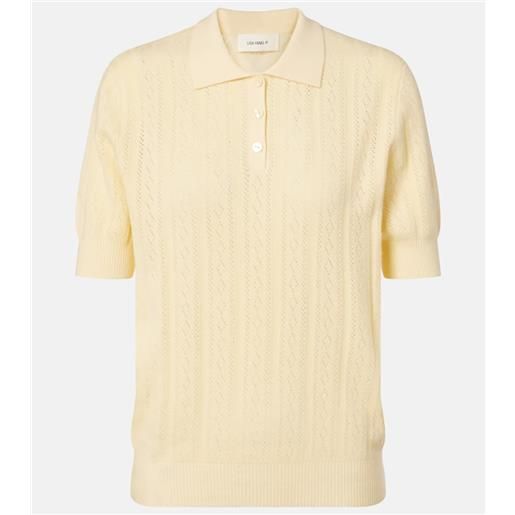 Lisa Yang polo cristine in cotone e cashmere