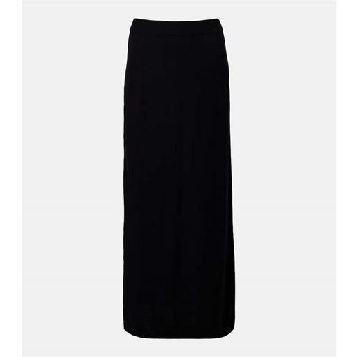 Lisa Yang gonna lunga charlotta in cotone e cashmere