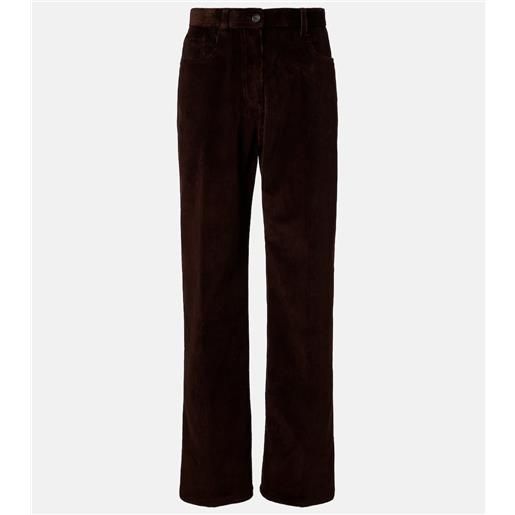 Miu Miu pantaloni a gamba larga in velluto a coste
