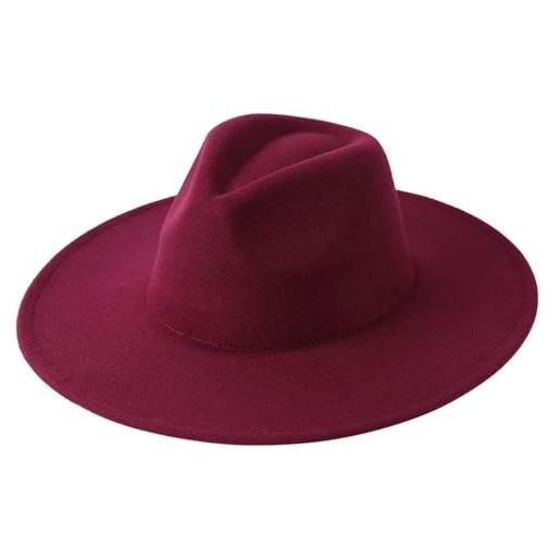 Cappello A Cilindro (Top Hat) Unisex In Feltro Di Lana 100% - Viola - Foto 10