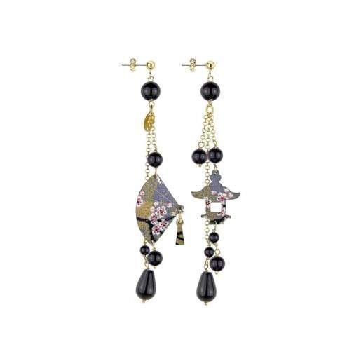 Liebeskind Boucles doreilles LJ 1597 E 21 IP Noir, 1,8 cm, Acier