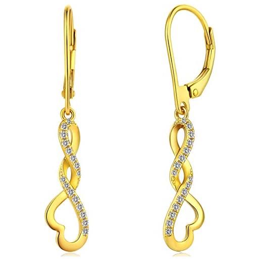 Orecchini lunghi / Gioielli da sposa, Orecchini di lusso in ottone