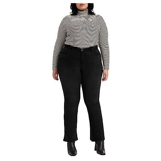 Levi's plus size 315 shaping bootcut, jeans donna, soft black, 22 s