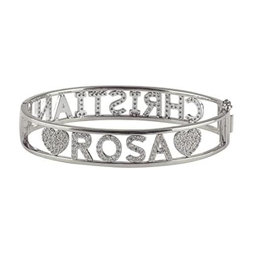 Annie Haak Bracciale In Argento 925 Con Ciondolo Mini Orchidea E Cuore 'Love You' – Regalo Romantico