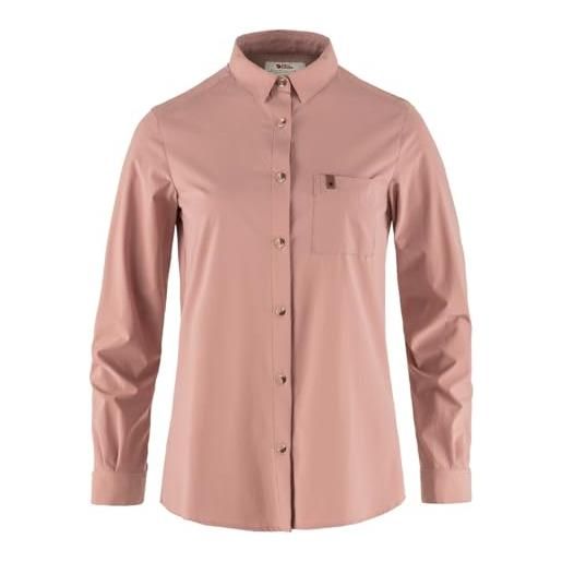 Fjällräven fjallraven 89980-300 övik lite shirt ls w maglia lunga donna dusty rose taglia s