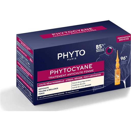 Phyto Phytocyane trattamento anti caduta donna caduta temporanea 12x5 ml rinforzante stimolante siero