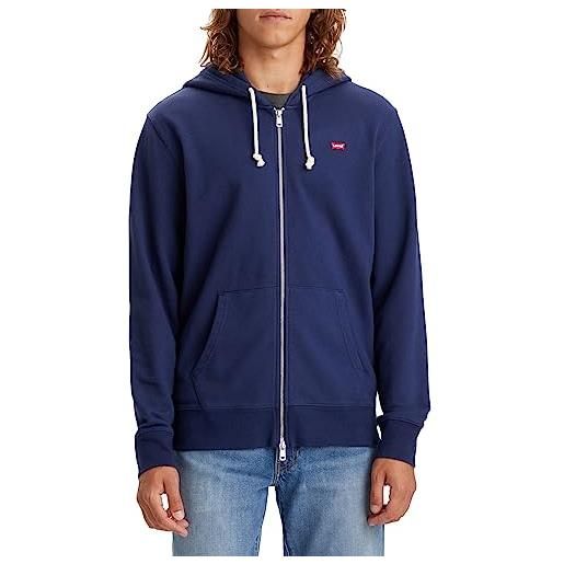 Levi's zip up maglia di tuta, charcoal heather xx, xl uomo