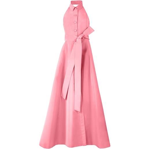 Carolina Herrera abito con scollo all'americana - rosa