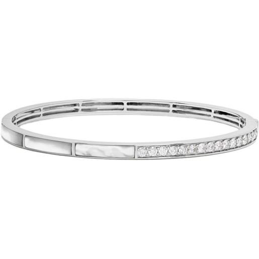 Bracciale PERORNO In Argento 925 Con Madreperla Rosa - Elegante E Raffinato, Taglia Mediana Per Donna