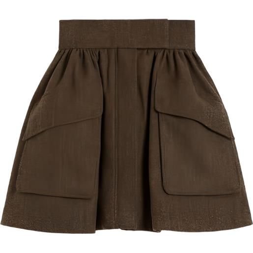 Max Mara gonna con tasche - marrone