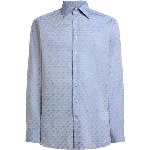 ETRO t-shirt con stampa paisley - blu