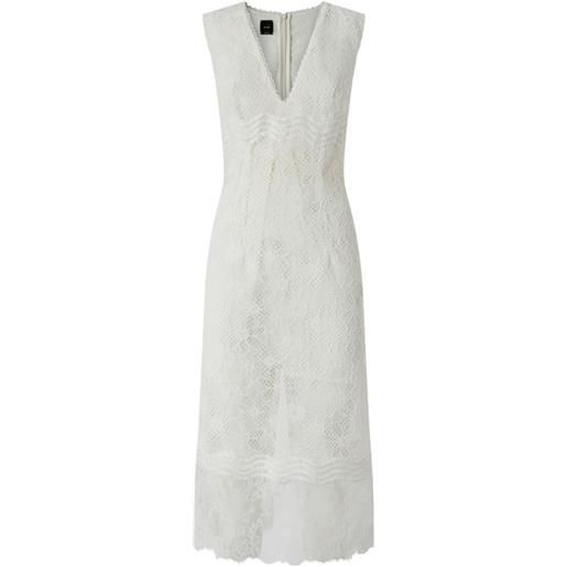 PINKO abito con scollo a v - bianco