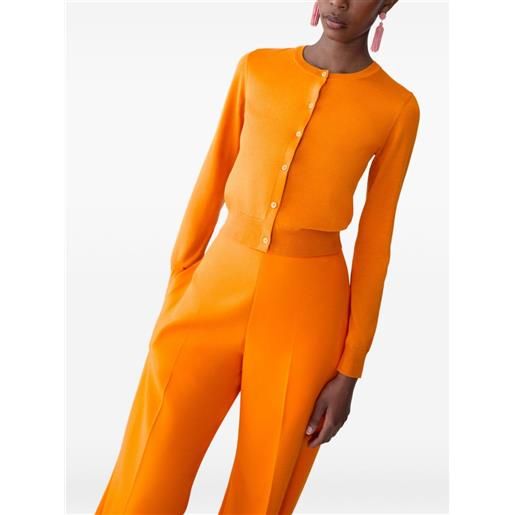 Carolina Herrera cardigan girocollo - arancione