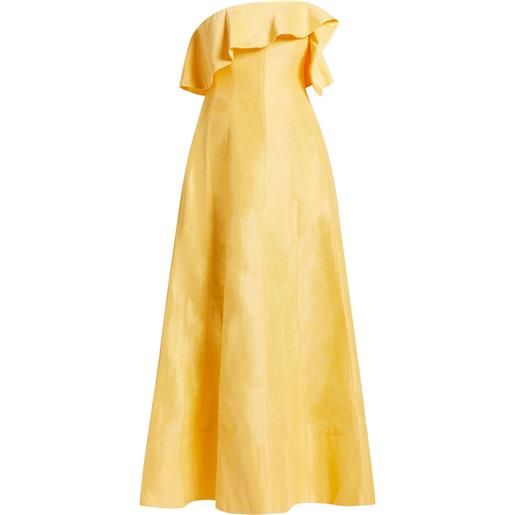 Aje abito da sera con spalle scoperte - giallo