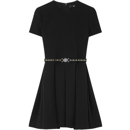 Versace abito corto svasato - nero