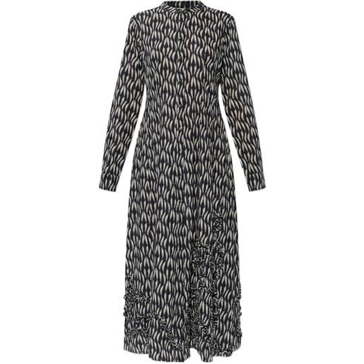 Ulla Johnson abito midi laurentine con stampa - nero