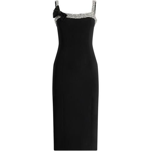 Jenny Packham abito midi lucy con cristalli - nero