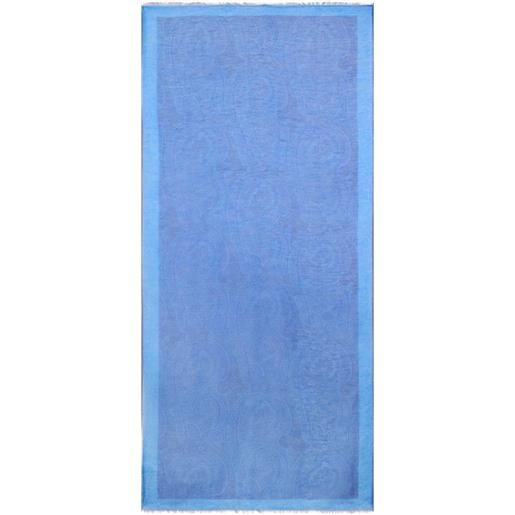 ETRO sciarpa con stampa paisley - blu