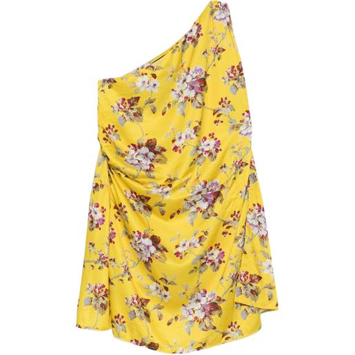 BLAKLACE top monospalla a fiori - giallo